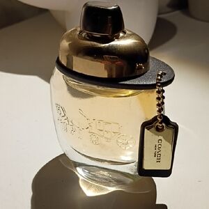 Coach Gold & Black Perfume with Signature Coach Tag
